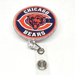 Chicago Bears Acrylic Retractable Badge ID Reel Mix Or Match